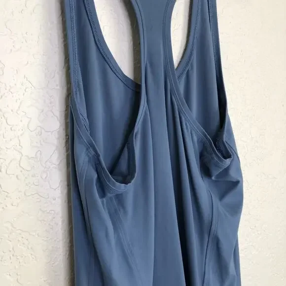 Athleta On My Way blue racerback sleeveless athletic dress size Extra Large XL - Picture 12 of 15